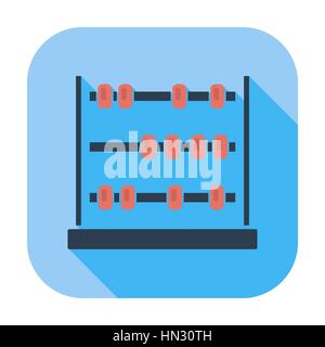 Abacus. Single flat color icon. Vector illustration. Stock Vector