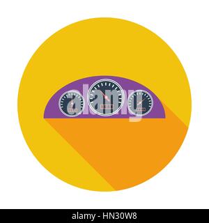 Dashboard. Single flat color icon. Vector illustration. Stock Vector