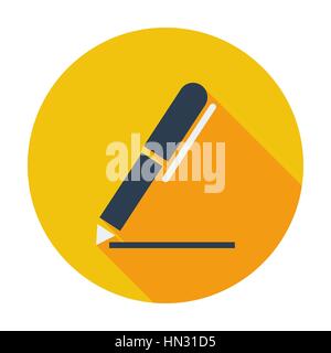 Notes. Single flat color icon. Vector illustration. Stock Vector
