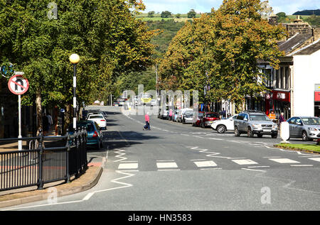 View of Brook street looking north at Ilkley Yorkshire England UK Stock Photo