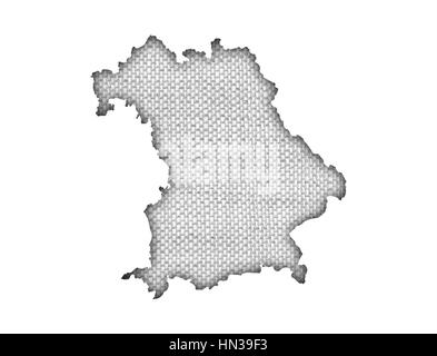 map of bavaria on old linen Stock Photo - Alamy