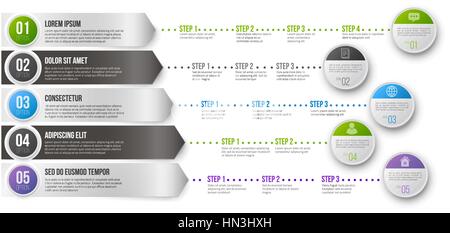 Timeline Infographic Template Stock Vector