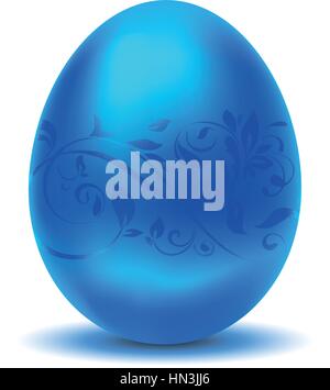 Luxurious metallic red Easter egg Stock Vector