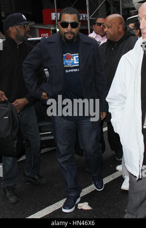 New York, NY, USA. 8th Feb, 2017. Ice Cube seen arriving to NBC's Today Show promoting his new film, Fist Fight on February 8, 2017 in New York City. Credit: Rw/Media Punch/Alamy Live News Stock Photo