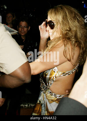 Mariah Carey leaves the Roberto Cavalli yacht at the 62nd Cannes Film Festival on May 16, 2009 in Cannes, France. Photo by Francis Specker Stock Photo