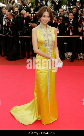 Chi-ling Lin arrives at Palais des Festivals for the premiere of the film Che during the 61st International Cannes Film Festival on May 21, 2008 in Cannes, France. Photo by Francis Specker Stock Photo