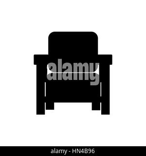 Armchairs icon. Furniture silhouette. Stock Vector