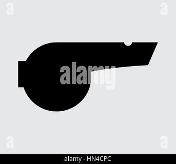 whistle icon illustrated in vector on white background Stock Vector