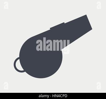 whistle icon illustrated in vector on white background Stock Vector