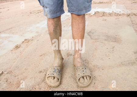 Sandals in the mud Stock Photo, Royalty Free Image: 48832540 - Alamy