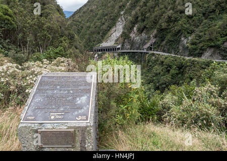 Otira Gorge, Canterbury District, South Island, New Zealand. Stock Photo