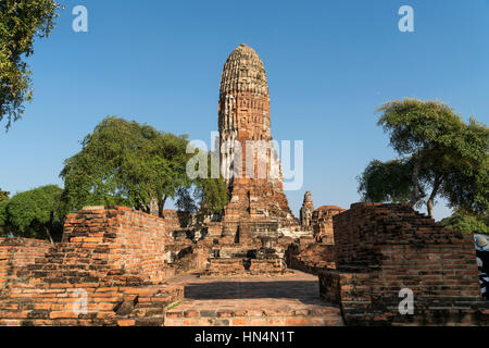 buddhistische Tempelanlage Wat Phra Ram im Geschichtspark Ayutthaya,  Thailand, Asien |  buddhist temple Wat Phra Ram, Ayutthaya Historical Park, Thai Stock Photo