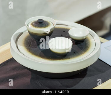 traditional Chinese teapot used in tea ceremony Stock Photo