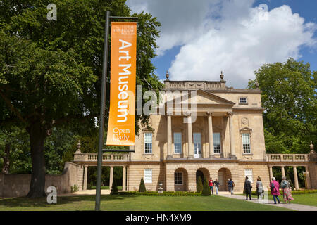 Bath, United Kingdom - May 22, 2011: Wide view showing people outside the front entrance of the Holburne museum, which opened a new wing on 14th May 2 Stock Photo