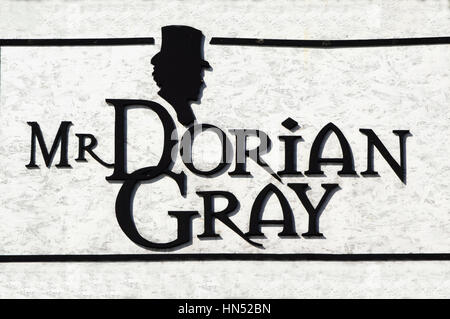 Written in black  'Mr. Dorian Grey' Stock Photo