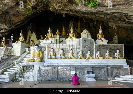 Myanmar (formerly Burma). Karen State. Hpa An. Ya Teak Pyan cave Stock Photo