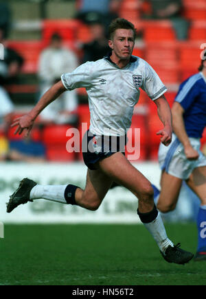 LEE CHAPMAN ENGLAND & LEEDS UTD FC 21 May 1991 Stock Photo