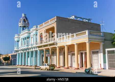 Palacio Ferrer in the historical center of Cienfuegos, Cuba Stock Photo
