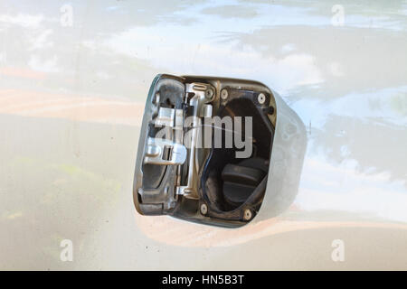 cap oil tank cars, Petrol cap cover Stock Photo