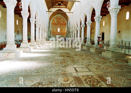 Italy, Friuli Venezia Giulia, Aquileia, Interior Basilica Stock Photo