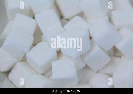 Close-up of sugar cubes Stock Photo