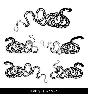 Snake set. Stock Vector