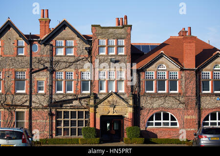 entrance to exterior of  Royal Liverpool Golf Club  in Hoylake, Wallasey, Merseyside, Wirral, England, UK. Stock Photo