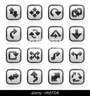 different kind of arrows icons Stock Vector