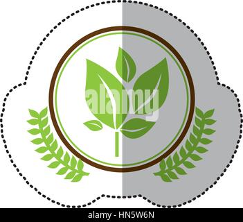 symbol leaves conservancy icon image, vector illustration Stock Vector