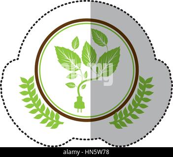 symbol leaves conservancy icon image, vector illustration Stock Vector