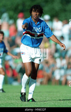 Photo Vintage Ruud Gullit (Sampdoria) Match Serie A UC Sampdoria, Années 1990