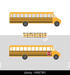School bus icon Stock Vector