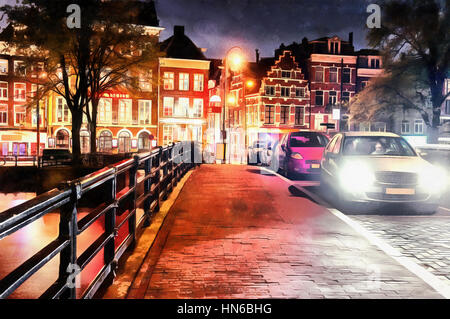 Car park on route of Glamorganshire Canal on west side of North Road,  Cardiff, with Nazareth House opposite and parking ticketing meter on right  Stock Photo - Alamy