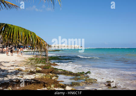 Playa del Carmen beach, Riviera Maya, Yucatan Peninsula, Mexican state of Quintana Roo, Mexico Stock Photo