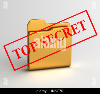 secret files 3D illustration Stock Photo