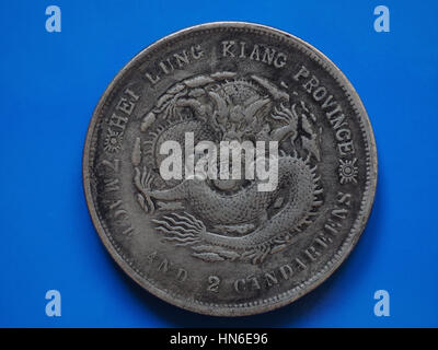 ancient chinese coin from the Lung Kiang province Stock Photo Alamy