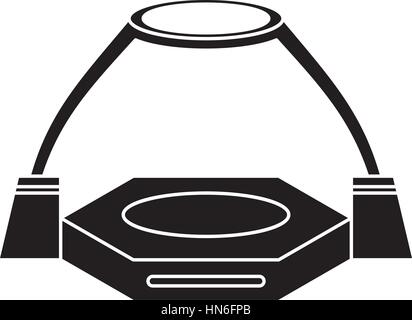 game platform simulator virtual reality pictogram Stock Vector