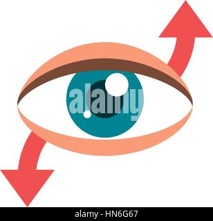 eye virtual reality 360 degree Stock Vector