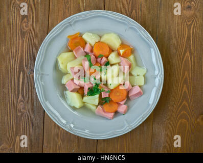 makkarakeitto - Finnish homemade sausage soup Stock Photo