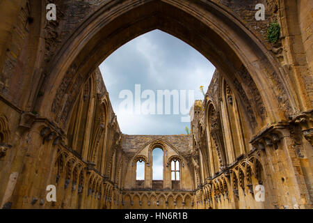 Glastonbury, Great Britain - July 15,2010: Glastonbury Abbey was a monastery from 7th century in Glastonbury, Somerset, UK. The ruins are now grade I  Stock Photo