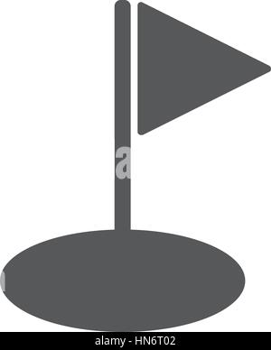 Hole Course Golf flat vector icon EPS 10 Stock Vector