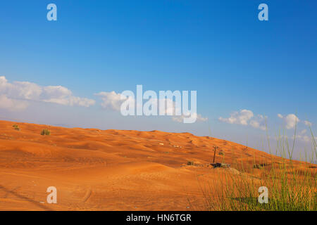 Desert and clouds. Stock Photo