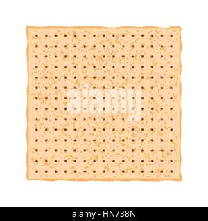 Vector illustration of Matzo. Matza from the Jewish holiday Passover. Stock Vector
