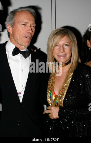 Barbra Streisand & Clint Eastwood arriving for The 31st Kennedy Center Honors at the Kennedy Center Hall of States in Washington, D.C. December 7, 2008 Stock Photo