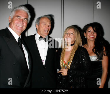 Barbra Streisand & James Brolin with Mr. & Mrs Clint Eastwood arriving for The 31st Kennedy Center Honors at the Kennedy Center Hall of States in Washington, D.C. December 7, 2008 Stock Photo