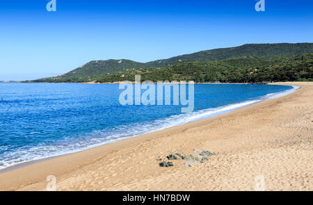 Valinco beach near Olmeto, Corsica, France Stock Photo