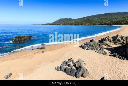 Valinco beach near Olmeto, Corsica, France Stock Photo