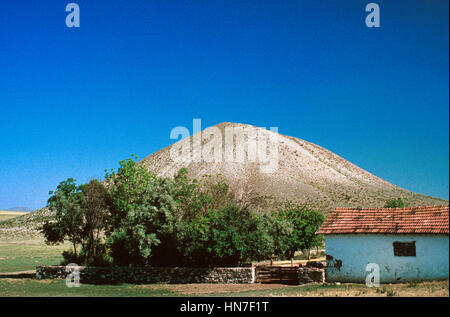 King Midas Tumulus or Burial Mound at Gordium or Gordion Yassihüyük Phrygia Turkey Stock Photo