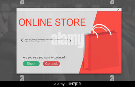 Online Shopping Cart E-Commers Concept Stock Photo