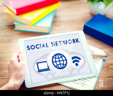 Internet Wireless Connection Icons Concept Stock Photo